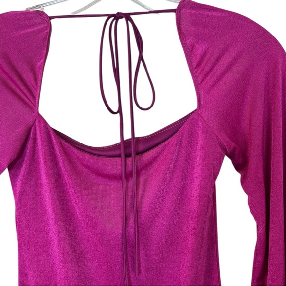 Lucy in The Sky - Women’s Long-Sleeve Mini Dress, Body-Con -  Hot Pink, Small - Picture 16 of 17